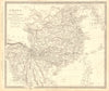 CHINA & BIRMAN EMPIRE. Burma Cochinchina Siam (Thailand) Korea. SDUK 1848 map
