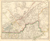 QUEBEC. Québec. Canada.Montreal.Three Rivers.Maine.New Brunswick.SDUK 1848 map