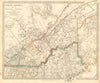 QUEBEC. Québec. Canada.Montreal.Three Rivers.Maine.New Brunswick.SDUK 1848 map