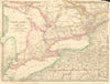 GREAT LAKES.Upper Canada districts <1849.Lake Huron Erie Ontario.SDUK 1848 map