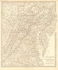 USA. Pennsylvania New Jersey Maryland Delaware DC Virginia. SDUK 1848 old map