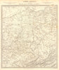 USA. Ohio with parts of Kentucky, Virginia & Indiana. Counties. SDUK 1848 map