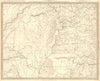 USA. AR MO TN MS IL IN KY AL. Choctaw Chickasaw boundaries. SDUK 1848 old map