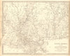 US GULF COAST.Louisiana Mississippi Alabama FL. Indian villages. SDUK 1848 map