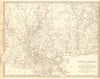 US GULF COAST.Louisiana Mississippi Alabama FL. Indian villages. SDUK 1848 map