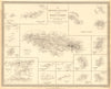 BRITISH WEST INDIES. Jamaica Antilles Virgin Cayman Islands. SDUK 1848 old map