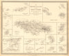 BRITISH WEST INDIES. Jamaica Antilles Virgin Cayman Islands. SDUK 1848 old map