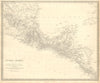 SOUTHERN MEXICO & CENTRAL AMERICA. Yucatan Belize Mosquito Coast.SDUK 1848 map