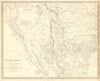 SOUTH WESTERN USA.Showing Republic of Texas & Mexican California.SDUK 1848 map