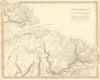 AMAZONIA. Showing Indian tribes. Guyana Surinam Brazil. Recife. SDUK 1848 map