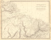 AMAZONIA. Showing Indian tribes. Guyana Surinam Brazil. Recife. SDUK 1848 map