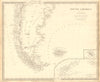 PATAGONIA. Argentina Chile Tierra del Fuego Falklands S Georgia.SDUK 1848 map