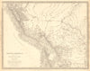 BOLIVIA AND PERU. with a part of Brazil. Indian tribes. SDUK 1848 old map