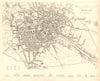 BERLIN. Antique town city map plan. SDUK 1848 old chart