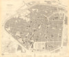 BRUSSELS BRUXELLES BRUSSEL. Antique town city map plan.Inset environs.SDUK 1848