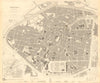 BRUSSELS BRUXELLES BRUSSEL. Antique town city map plan.Inset environs.SDUK 1848
