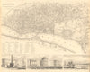 CALCUTTA KOLKATA. Antique town city map plan.Govt House.Esplanade Row.SDUK 1848