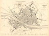 FLORENCE FIRENZE. Antique town city map plan. Key buildings profiles. SDUK 1848