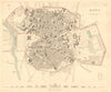 MADRID. Antique town city map plan. Original outline colour. SDUK 1848 old
