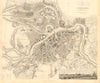 ST PETERSBURG Санкт-Петербург. Antique town city map plan. Panorama. SDUK 1848