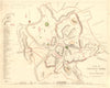 ANCIENT ROME ROMA. Antique town city map plan.Original hand colouring.SDUK 1848