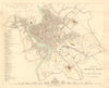 ROME ROMA. Antique town city map plan. Original hand colouring. SDUK 1848