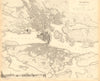 STOCKHOLM. Antique town city map plan. Inset panorama view. SDUK 1848 old