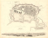 TOULON. Antique town city map plan.Ancient Telo Martius.Panorama view.SDUK 1848