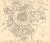 VIENNA WIEN. Antique town city map plan. Principal building profiles. SDUK 1848