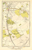 OXHEY. Bushey, Watford, Carpender's Park, Merry Hill 1923 old antique map