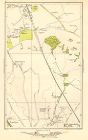 LONDON. Edgware Bury, New Edgware, Stone Grove, Upper Hale 1923 old map