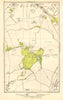 HIGH BARNET/CHIPPING BARNET. Totteridge, Woodside Park, Underhill 1923 old map