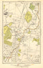 SOUTHGATE. Winchmore Hill, Grange Park, Palmers Green, Bush Hill 1923 old map