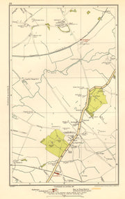ESSEX. Chigwell, Loughton, Debden, Patch Park, River Roding 1923 old map
