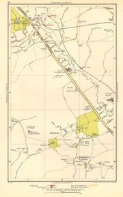 EDGWARE.Burnt Oak,Kingsbury Green,Queensbury,Stanmore,Watling,Roe Grn 1923 map