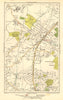 FINCHLEY. Church End, Hampstead Garden Suburb, Mill Hill, Hendon 1923 old map