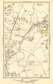 LONDON. South Woodford, Woodfood Bridge, Wanstead, Redbridge, Ilford 1923 map