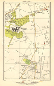 LONDON. Barkingside, Grange Hill, Mossford Green, Fairlop 1923 old antique map