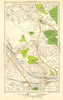 CRICKLEWOOD. Brondesbury,Fortune/Golders Green,Hampstead,Child's Hill 1923 map