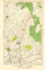 LEYTON LEYTONSTONE. Forest Gate, Stratford, Wanstead, Woodgrange Park 1923 map