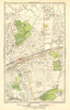 LONDON. Cranbrook Park,Ilford,Newbury Park,Seven Kings,Barking Park 1923 map
