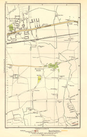 ROMFORD. Chadwell Heath, Becontree, Dagenham, Valence Park 1923 old map