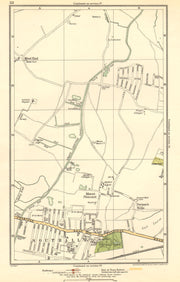 MIDDLESEX. Dormer's Wells, Mount Pleasant, Southall, West End 1923 old map