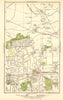 LONDON.Alperton,Brentham,North West Ealing Common Broadway,Park Royal 1923 map