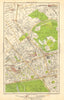 LONDON.Paddington,St John's Wood,Marylebone,Chalk Farm,Swiss Cottage 1923 map