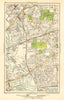 LONDON. Canning Town,Stratford,West Ham,Plaistow,Blackwall,Poplar 1923 old map