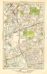 LONDON. Canning Town,Stratford,West Ham,Plaistow,Blackwall,Poplar 1923 old map