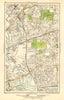 LONDON. Canning Town,Stratford,West Ham,Plaistow,Blackwall,Poplar 1923 old map