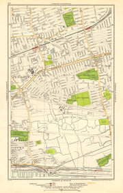 LONDON. East Ham, Plaistow, Upton Park, West Ham, Custom House 1923 old map