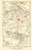 LONDON. Barking, Beckton, Cyprus, New Beckton, Wall End 1923 old antique map